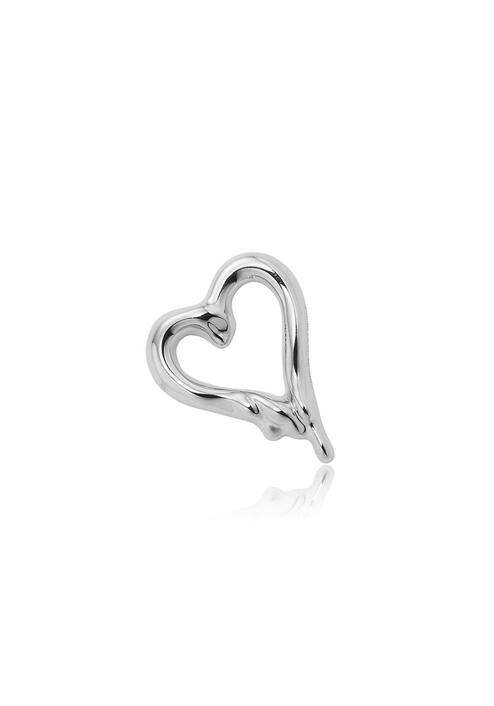 24SS &#039;EASILY AND QUICKLY&#039; MELTING UGLY HEART BROOCH L-SIZE(SILVER)